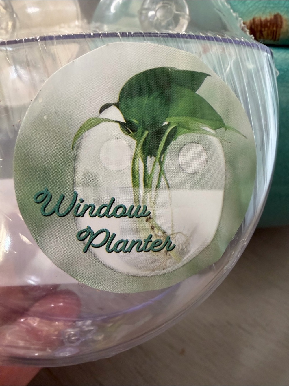 Window Planter Clear Suction-Bag Hanging Planter - Clear. NEW - Picture 2 of 4